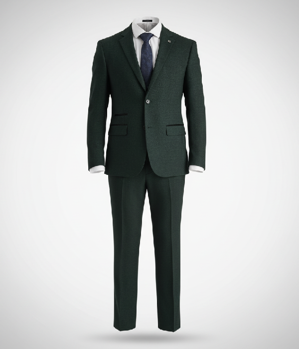Eastford Polyester Check Green Suit