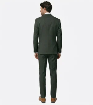 Eastford Polyester Plaid Green Suit Back