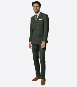 Eastford Polyester Plaid Green Suit Side