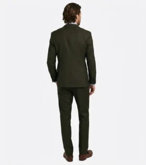 Eastford Polyester Twill Dark Green Suit Back