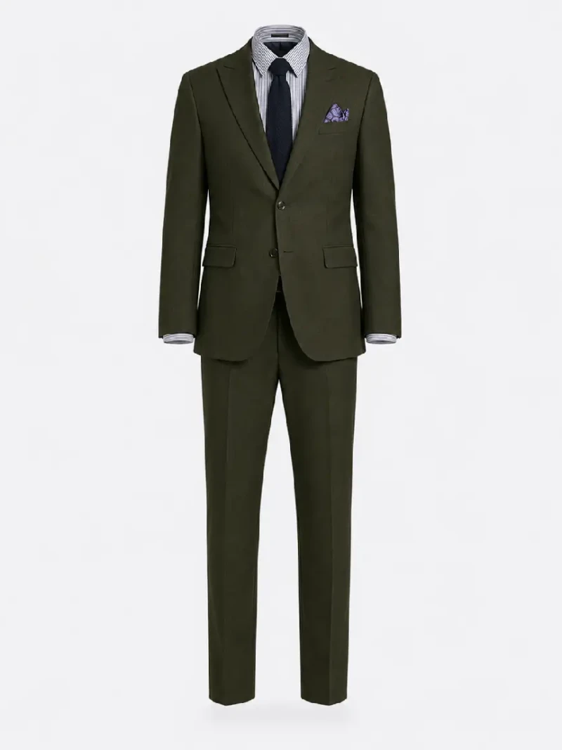 Eastford Polyester Twill Dark Green Suit Ghost Mannequin