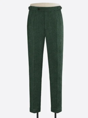SuitsHeritage Men's Herringbone Regular Fit Pant