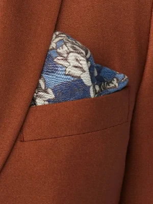 SuitsHeritage Men’s Solid Brown Tailored Fit Blazer Pocket