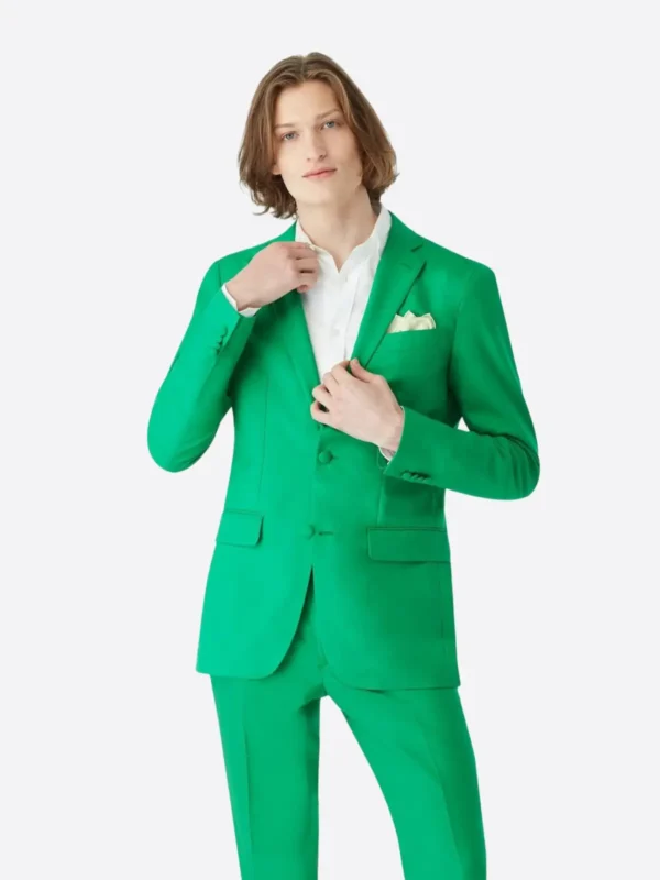 SuitsHeritage Men’s Light Green Tailored Fit Blazer