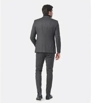 Shop The Ashford Cotton Plaid Grey Suit