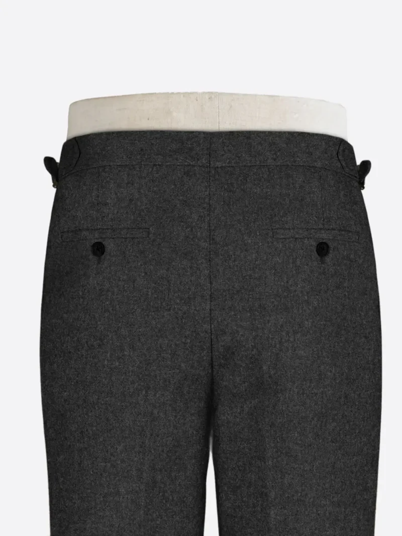 Shop The SuitsHeritage Men's Solid Charcoal Regular Fit Pant Trouser