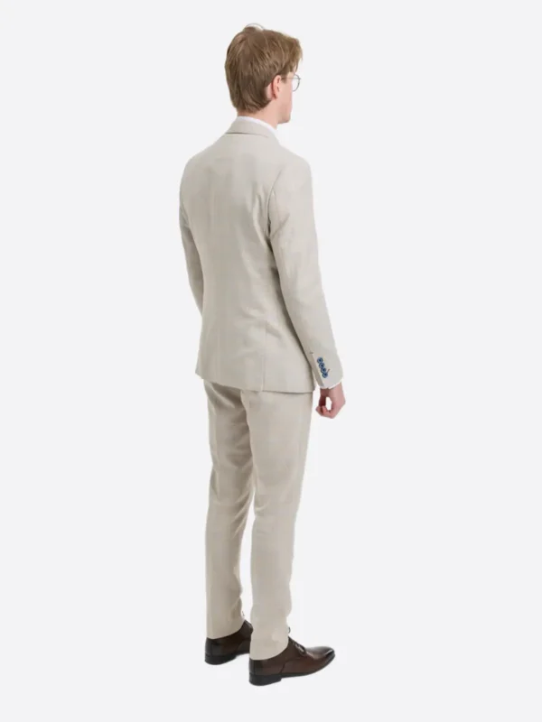 Shop The SuitsHeritage Men's Check Cream Regular Fit 3 Piece Suit