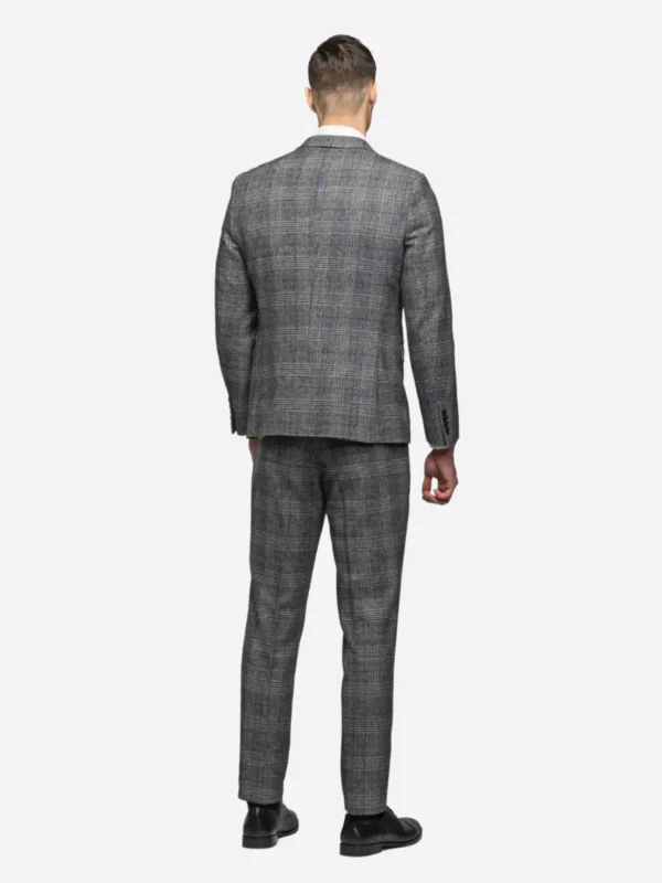 Shop The SuitsHeritage Men's Check Grey Relaxed Fit 3 Piece Suit