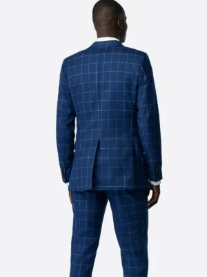 Shop The SuitsHeritage Men’s Check Navy Tailored Fit Blazer