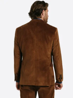 Shop TheSuitsHeritage Men's Corduroy Brown Slim Fit 2 Piece Suit