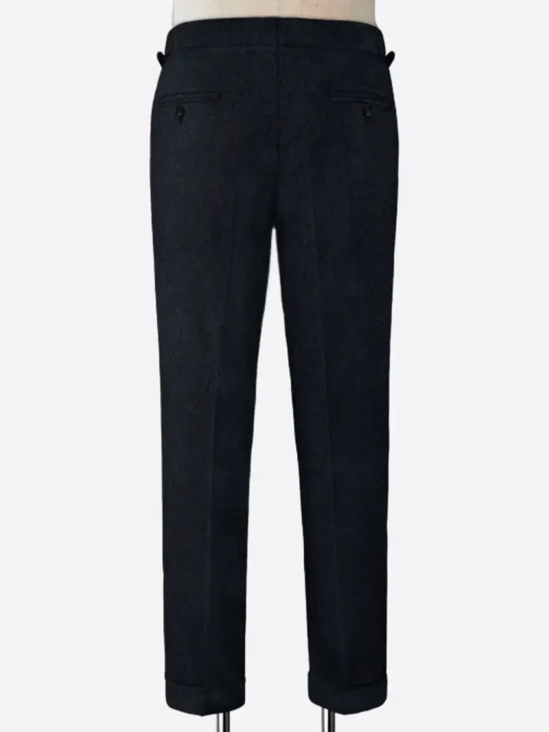 Shop The SuitsHeritage Men's Dark Blue Solid Regular Fit Pant