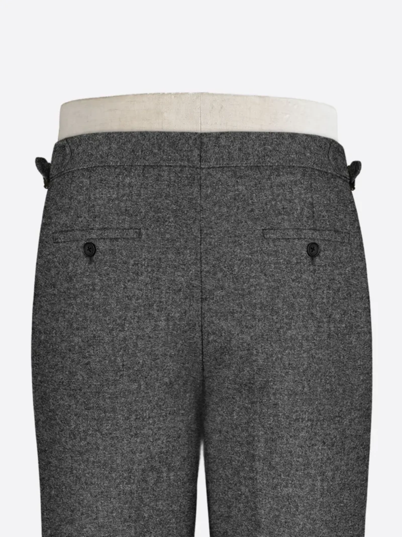Shop The Men's Dark Grey Herringbone Regular Size Pant