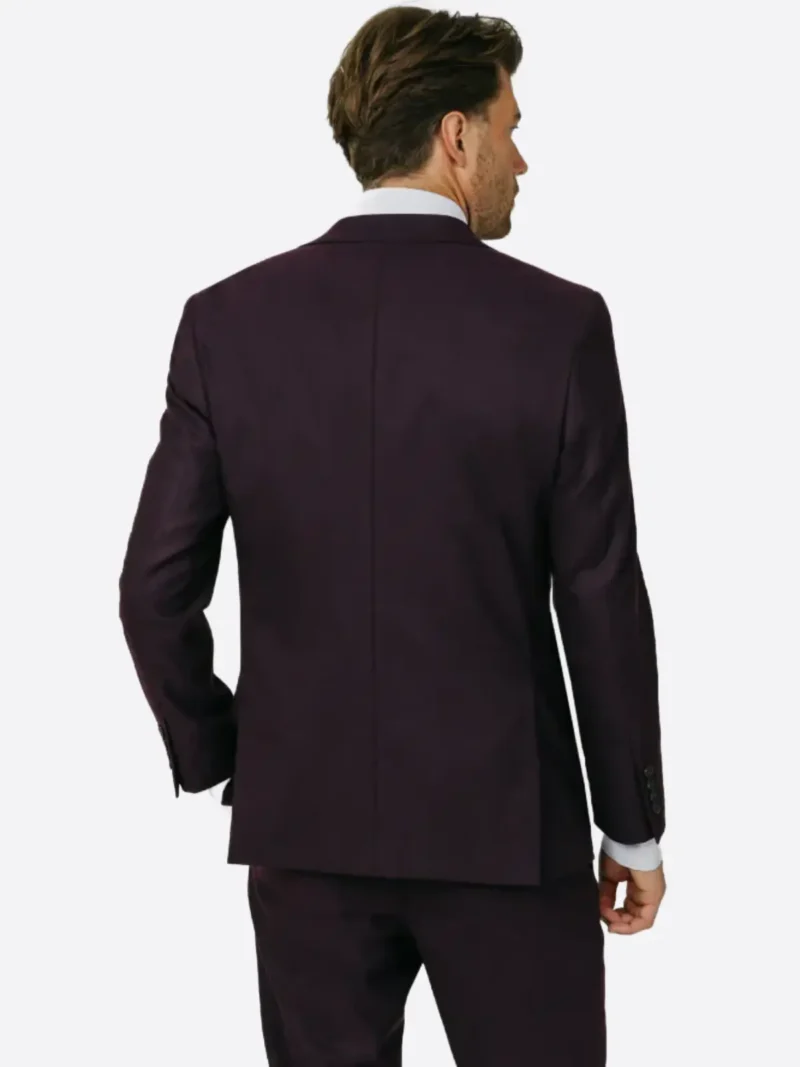 Shop The SuitsHeritage Men's Solid Dark Purple Slim Fit 2 Piece Suit
