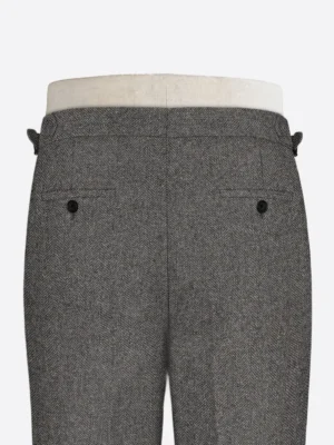 Shop The SuitsHeritage Men's Donegal Grey Regular Fit Pant