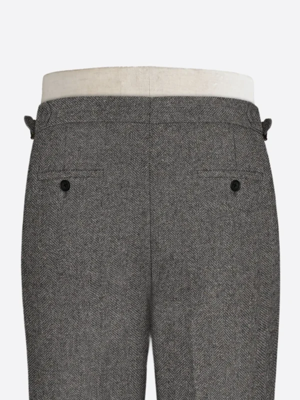 Shop The SuitsHeritage Men's Donegal Grey Regular Fit Pant