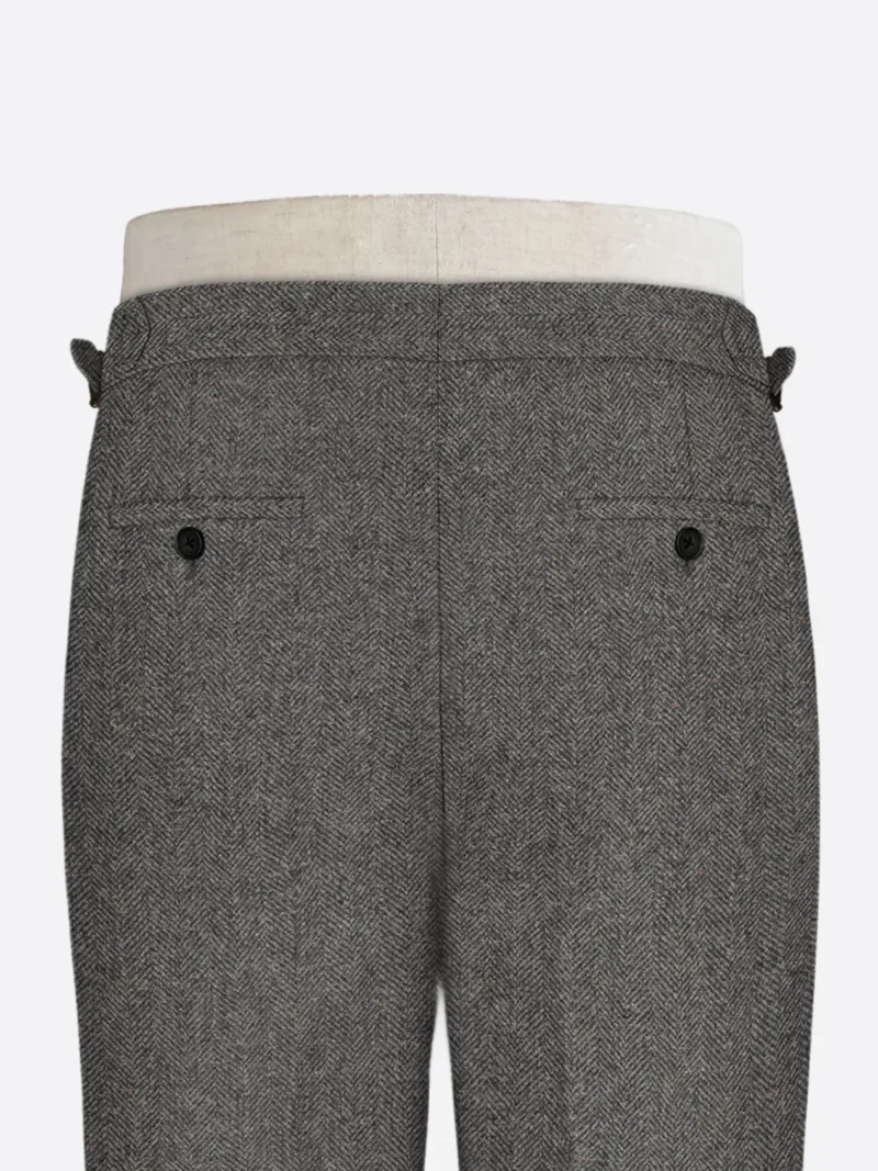 Shop The SuitsHeritage Men's Donegal Grey Regular Fit Pant