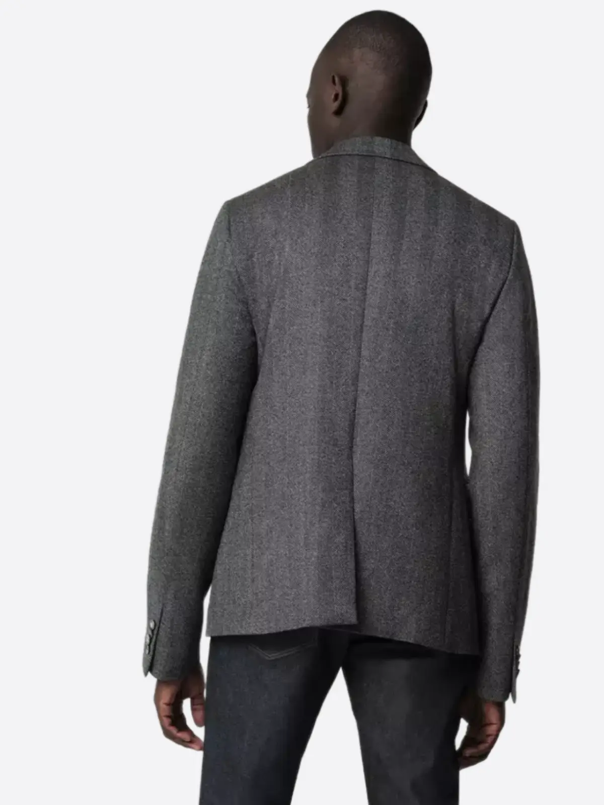 Shop The SuitsHeritage Herringbone Light Grey Tailored Fit Blazer