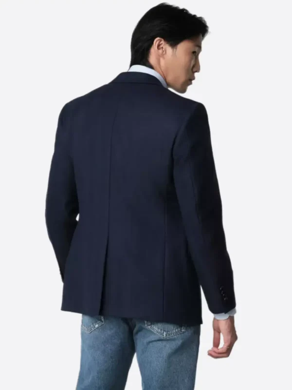 Shop TheSuitsHeritage Men's Herringbone Navy Tailored Fit Blazer