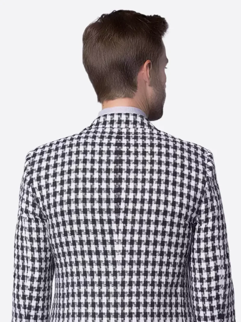 Shop The SuitsHeritage Men’s Hounstooth White Tailored Fit Blazer