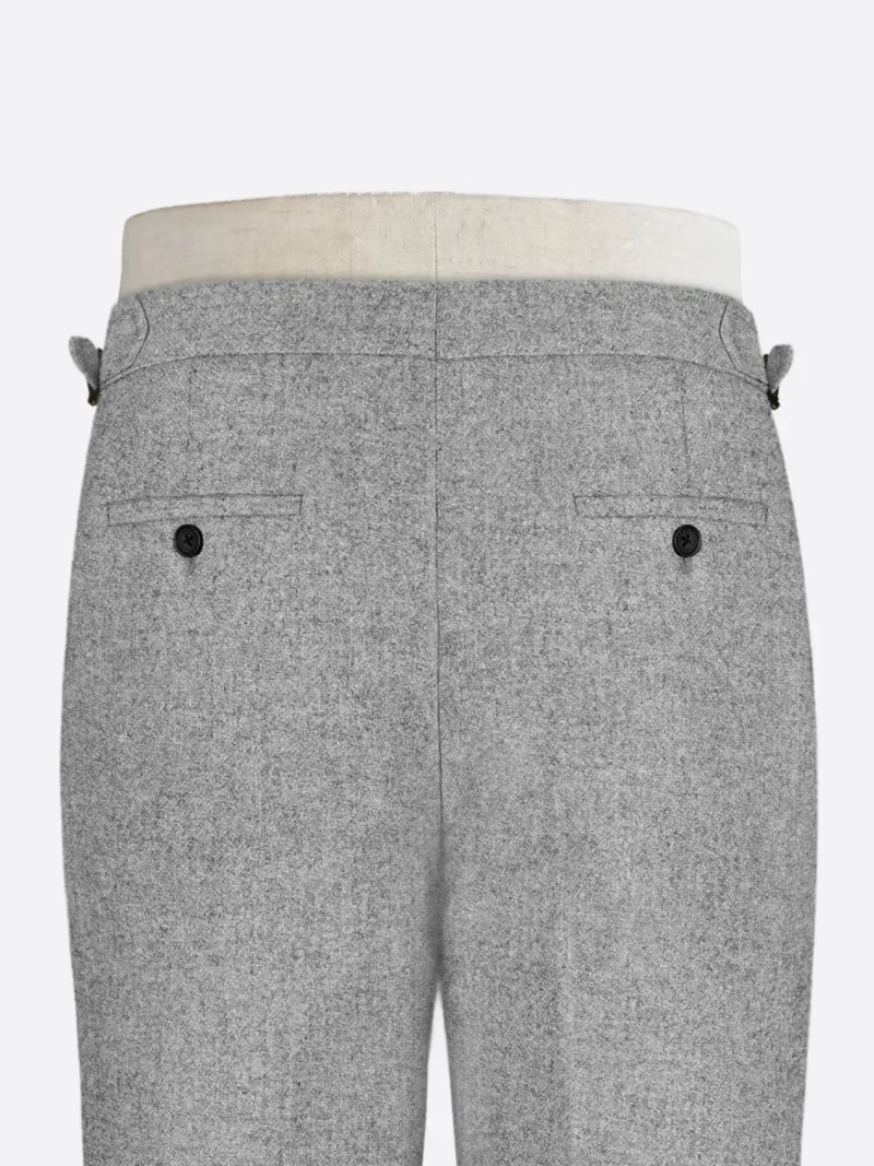 Shop The Men's Light Grey Herringbone Regular Size Pant