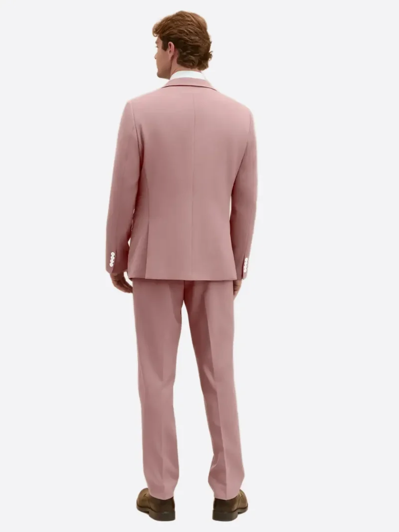 Shop The SuitsHeritage Men's Solid Light Pink Relaxed Fit 3 Piece Suit
