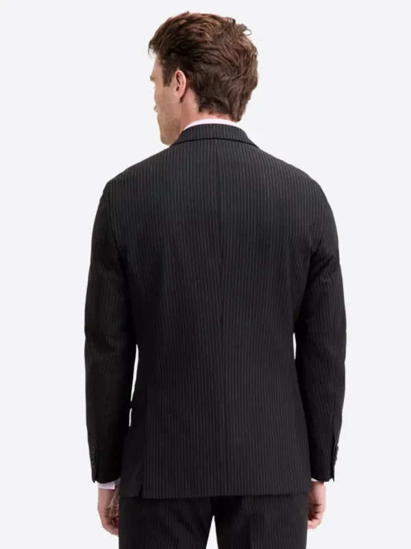 Shop The SuitsHeritage Men's Pinstripe Black Slim Fit 2 Piece Suit