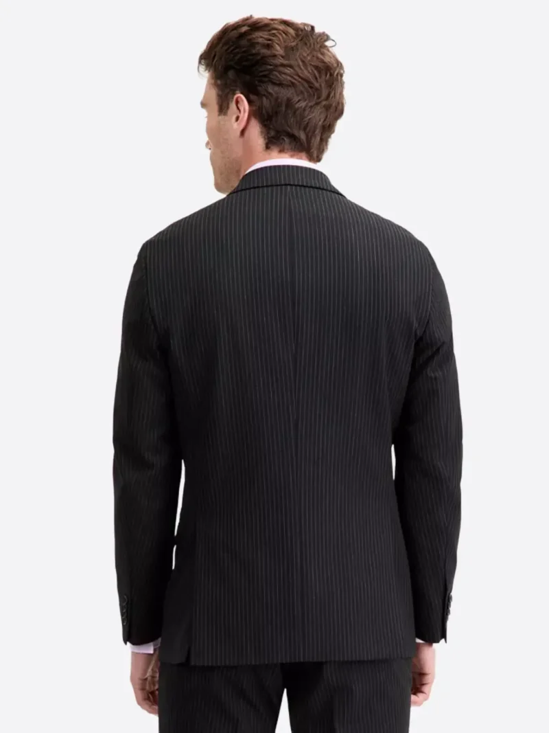 Shop The SuitsHeritage Men's Pinstripe Black Slim Fit 2 Piece Suit