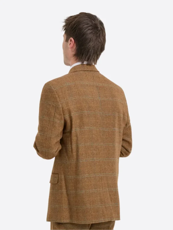 Shop The SuitsHeritage Men's Pinstripe Brown Relaxed Fit 3 Piece Suit