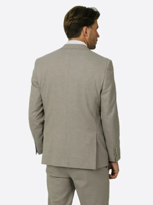 Shop The SuitsHeritage Men's Plaid Beige Slim Fit 2 Piece Suit