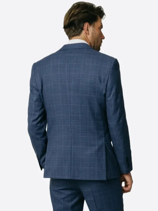 Shop The SuitsHeritage Men's Plaid Blue Slim Fit 2 Piece Suit