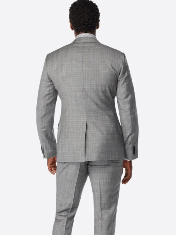 Shop The SuitsHeritage Men’s Plaid Light Grey Tailored Fit Blazer