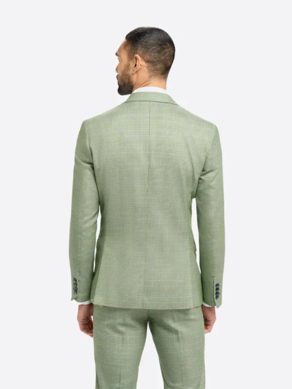 Shop The SuitsHeritage Men's Check Sage Green Regular Fit 3 Piece Suit
