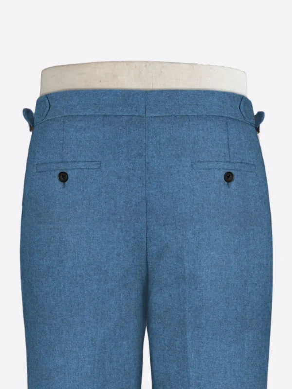 Shop The SuitsHeritage Men's Herringbone Sky Blue Regular Fit Pant