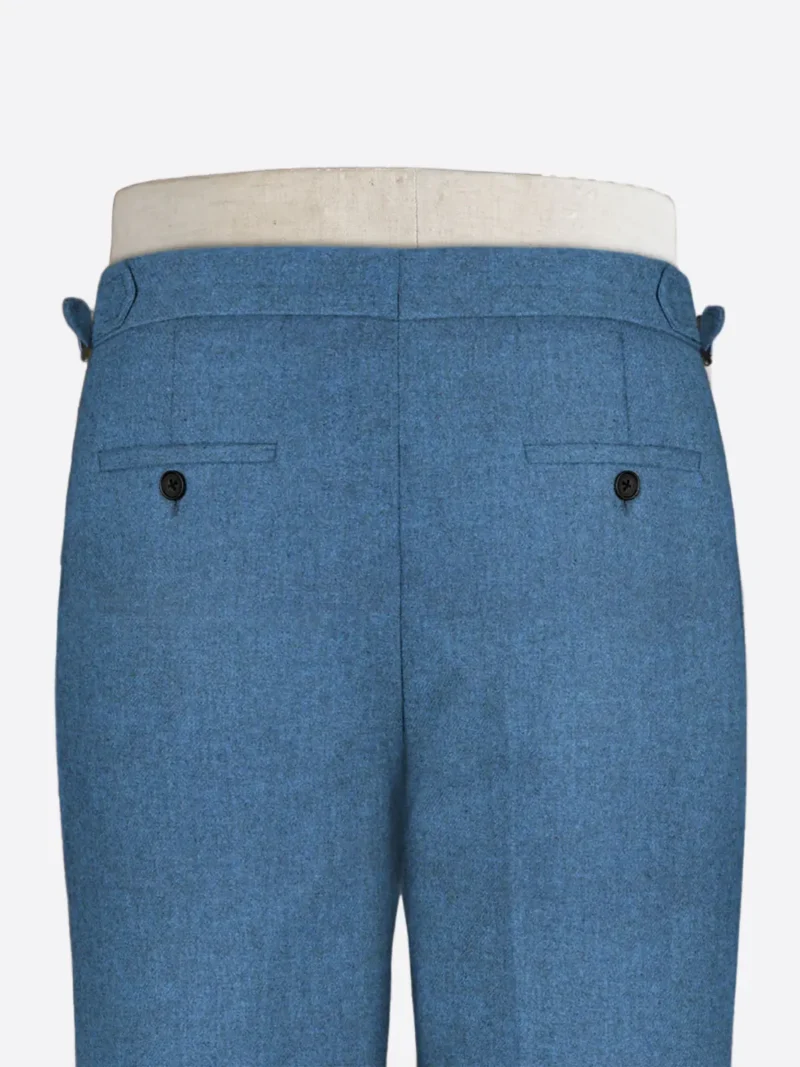 Shop The SuitsHeritage Men's Herringbone Sky Blue Regular Fit Pant