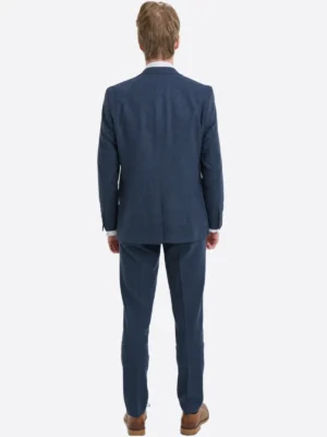 Shop The SuitsHeritage Men's Solid Navy Regular Fit 3 Piece Suit