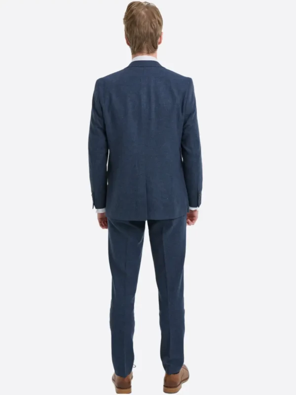 Shop The SuitsHeritage Men's Solid Navy Regular Fit 3 Piece Suit