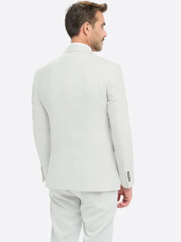 Shop The SuitsHeritage Men's Solid Off White Regular Fit 3 Piece Suits