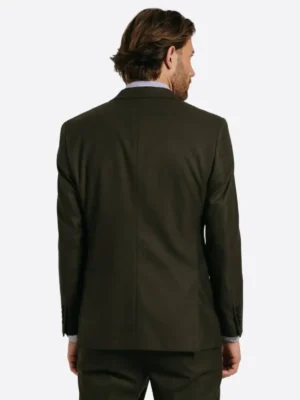 Shop The SuitsHeritage Men's Twill Dark Green Slim Fit 2 Piece Suit