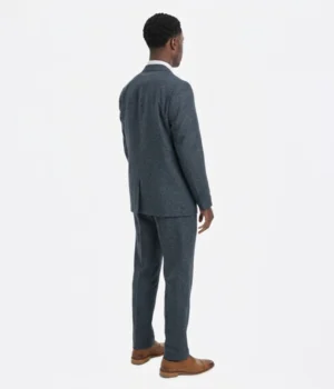 Shop The Suit Heritage Men’s Herringbone Grey Relaxed Fit 3 Piece Suit