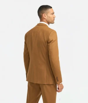 Shop The Suit Heritage Men's Solid Camel Regular Fit 3 Piece Suit