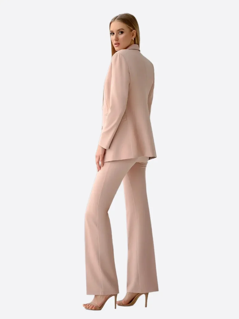 Shop The SuitsHeritage Women's Solid Beige Regular Fit 3 Piece Suit