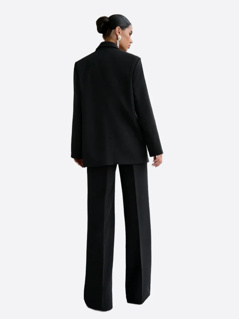 Shop The SuitsHeritage Women's Black Double Breasted Oversized 3 Piece Suit
