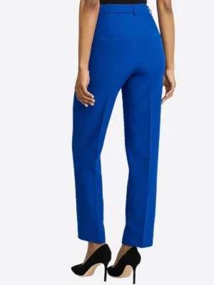 Shop The SuitsHeritage Women's Blue Solid Cotton Pant