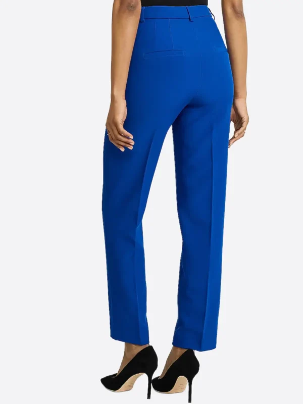 Shop The SuitsHeritage Women's Blue Solid Cotton Pant