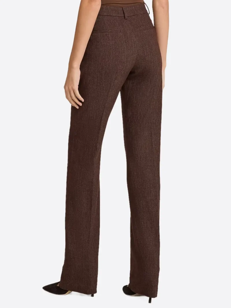 Shop The SuitsHeritage Women's Solid Brown Straight Fit Pant