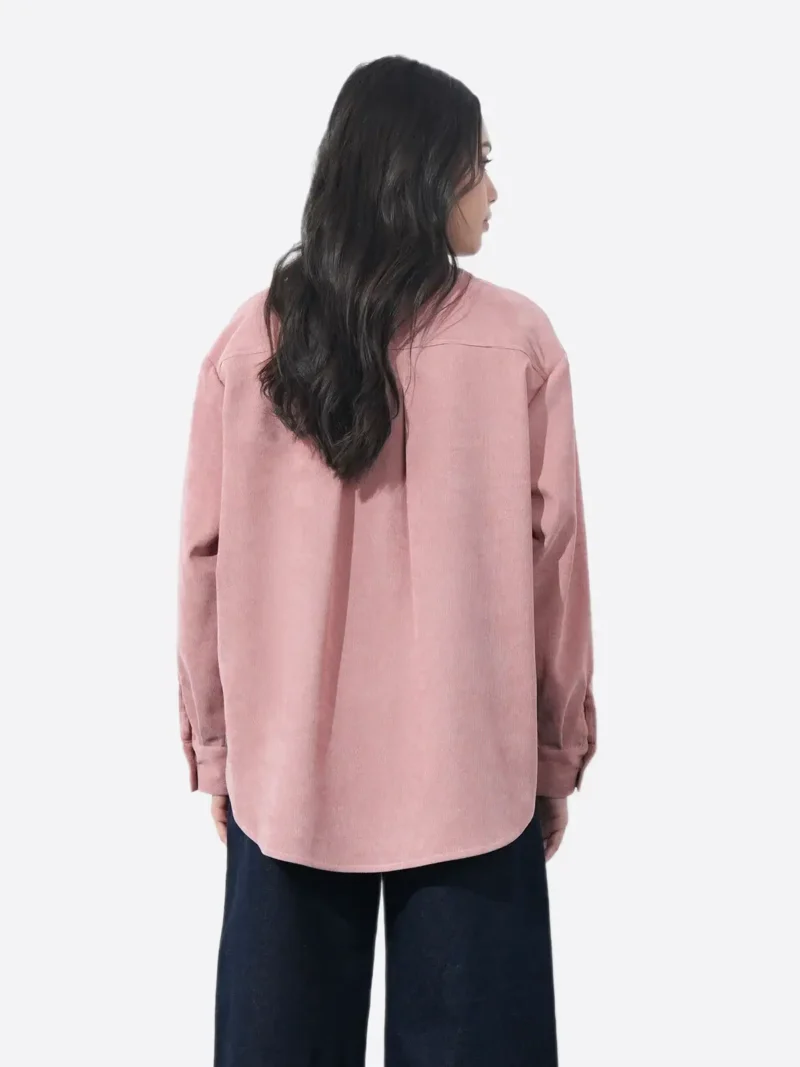 Shop The SuitsHeritage Women's Pink Corduroy Relaxed Fit Shirt