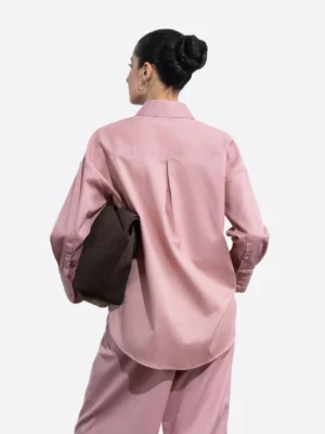 Shop The SuitsHeritage Women's Solid Pink Relaxed Fit Shirt