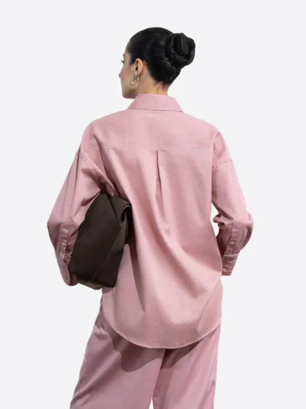 Shop The SuitsHeritage Women's Solid Pink Relaxed Fit Shirt