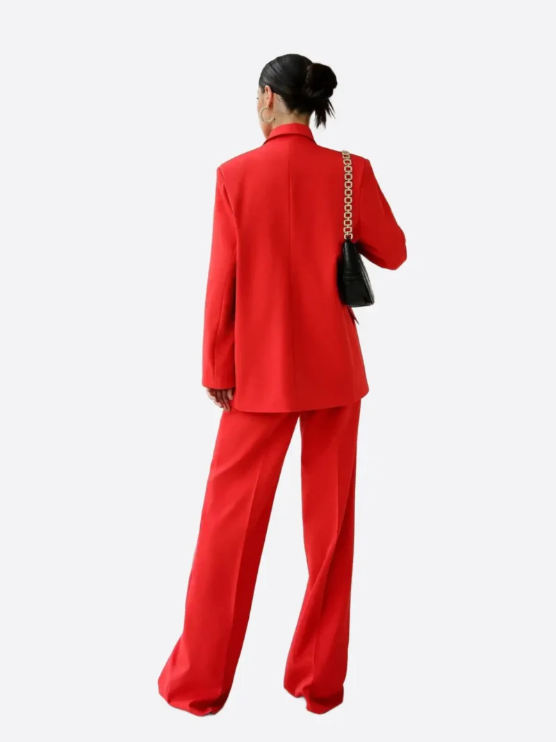 Shop The SuitsHeritage Women's Red Double Breasted Oversized 3 Piece Suit
