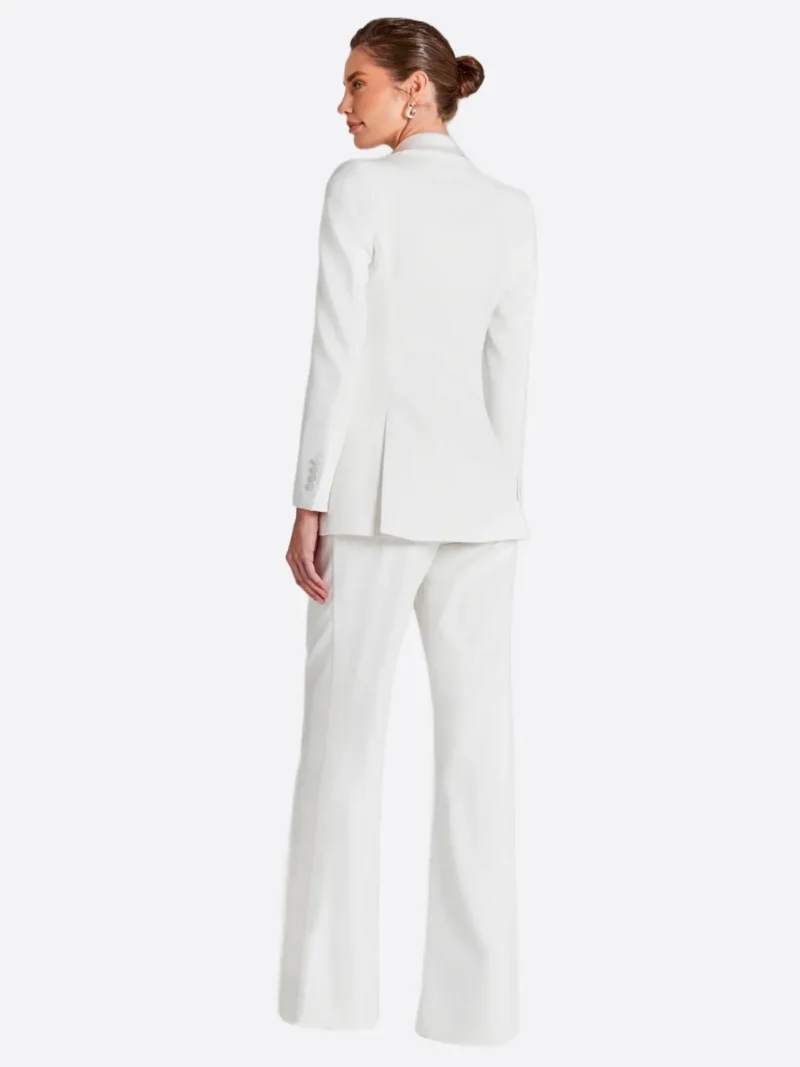 Shop TheSuitsHeritage Women's White Solid Regular Fit 3 Piece Suit